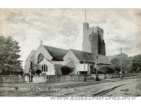 St Clement, Leigh-on-Sea Church - Postcard - Valentine's Series.