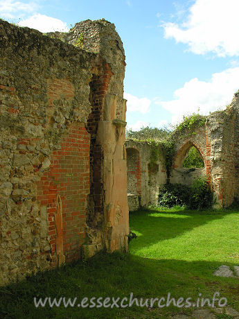 St Peter (Ruins), Alresford Church - Looking from the chancel to the south-west corner of the church.
