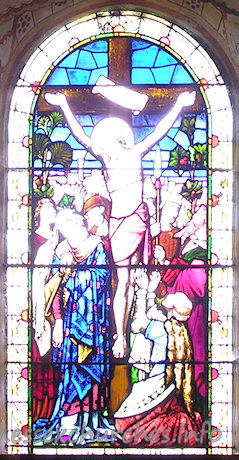 St Michael & All Angels, Copford Church - The apse N window - by Daniel Bell, 1872.