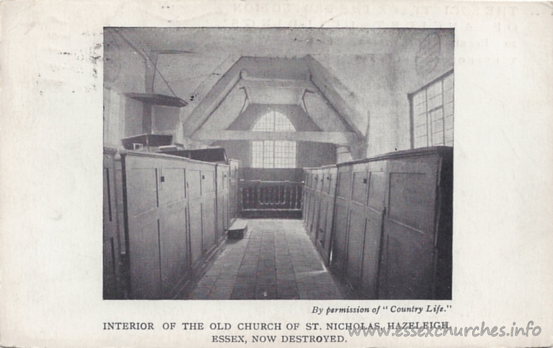 St Nicholas, Hazeleigh Church - A postcard by "The Society for the Protection of Ancient Buildings".