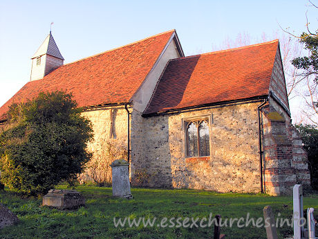 All Saints, Vange Church - Seen here, from the Southeast, the casual observer could be forgiven for thinking that Vange church has looked as idyllic as this for centuries.