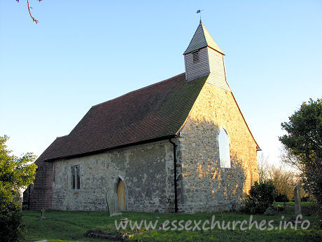 All Saints, Vange Church - The church, as it is today, from the Northwest.
