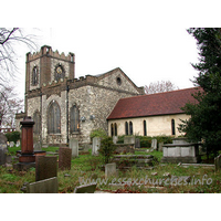 St Peter & St Paul, Dagenham Church - Here we see the church viewed from the South East. To the 
right can be seen the early thirteenth century chancel, whilst the rest of the 
church, with the exception of the north chapel, dates from around 1800.
