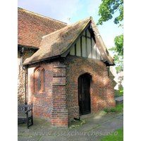 St Mary (Old Church), Frinton-on-Sea Church - The S porch is an early C16 brick example.