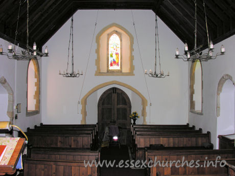 St Mary (Old Church), Frinton-on-Sea Church - Looking west from the chancel.