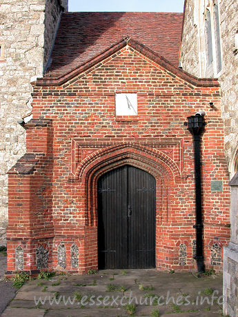 St Clement, Leigh-on-Sea Church - My parents have a wedding photo taken just outside this lovely 
Tudor red-brick South porch.
