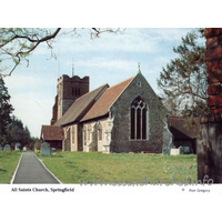 All Saints, Springfield Church - Postcard - Sold in aid of Farleigh - The Mid-Essex Hospice