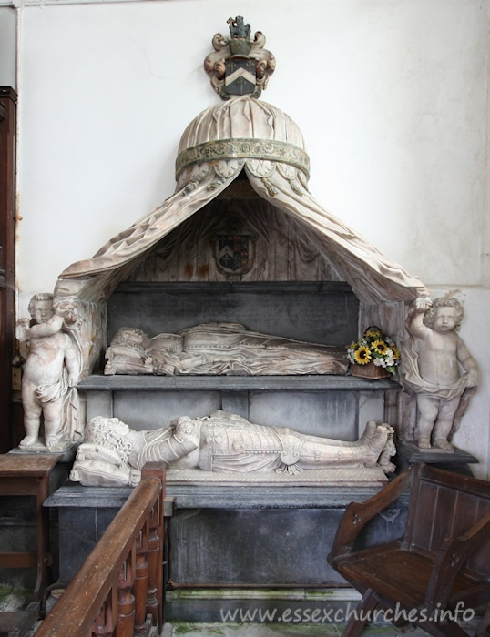 St Peter, Little Warley Church - Monument to Sir Denner Strutt and his wife, 1641.