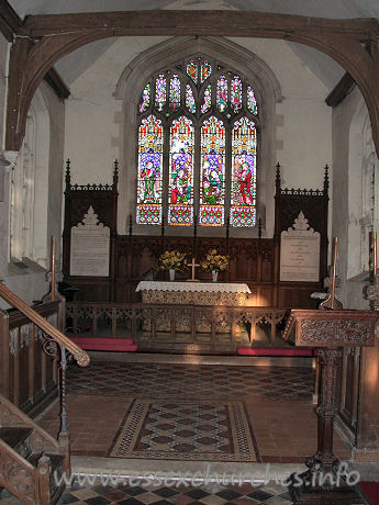 St Botolph, Beauchamp Roding Church - The chancel itself, feeling and looking very complete, with all parts in perfect compliment to one another.