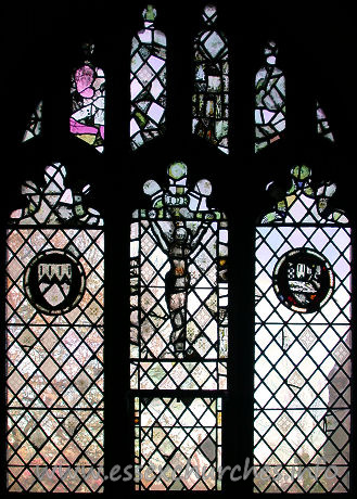 St Andrew, Hornchurch Church - Glass from the S aisle.