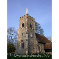 St Edmund, Abbess Roding Church - The W tower is also a result of the 1867 restoration.