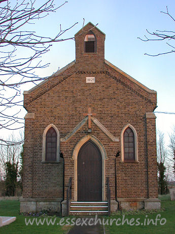 All Saints, South Fambridge Church - The west end. This chapel was built in 1846.