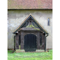 St Margaret, Stanford Rivers Church - The N porch, late C15, now blocked, to accommodate the N 
church vestry.

