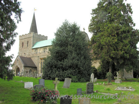 , Great%Bardfield Church - St Mary the Virgin is seen here, from the south-east. There has been a church on this site since 1174, though the earliest part of the present building is the tower.