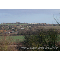 St Andrew, Ashingdon Church - 


This image shows the view across to 
Canewdon 
church, which is almost exactly two miles as the crow flies.











