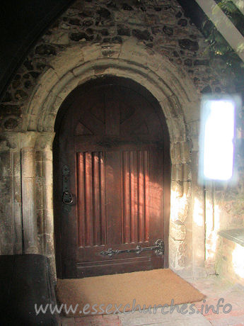 St Peter & St Paul, Horndon-on-the-Hill Church - This doorway is C13. Two orders of colonnettes, one keeled.

