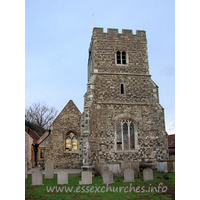 St Mary Magdalene, North Ockendon Church - The tower is C15 with diagonal buttresses.



