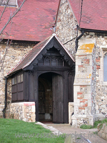 St Nicholas, Laindon Church - The S porch is essentially C15, though is much restored.




