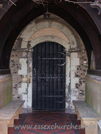 St Mary, Stifford Church - Plain Norman north doorway.

