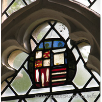 St Mary the Virgin, Henham Church - Detail in the S chancel window.