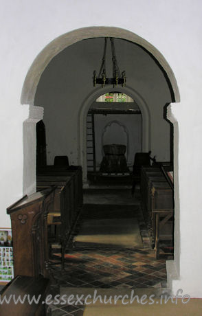 St Mary the Virgin, Strethall Church - The plain 'chancel side' of the arch.