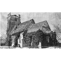 St Andrew, Langenhoe Church - Langenhoe church, seen here shortly after the earthquake of 1884. See the Wikipedia link under Church Details for more information.